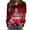 A, variant on Edvintorg Womens Pullover Sweatshirts Christmas Print Loose Long Sleeve Round Neck Casual Top Plus Size T-Shirt Christmas Gifts