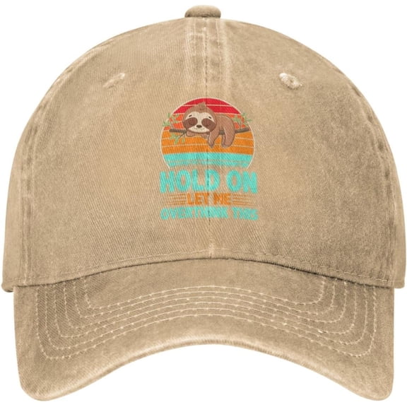 Hold On Let Me Overthink This Hat for Men Baseball Cap Funny Hats