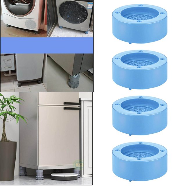 kurtrusly Anti Vibration Pads Lifting Foot Base for Home Kitchen Washroom Accessory Blue B