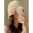 thumbnail image 2 of CoCopeaunts Knitted Floral Bucket Hats For Women Spring Summer Travel Sunshade Hat Female Crochet Fishermen Cap Outdoor Basin Cap Gorros, 2 of 6