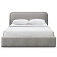 thumbnail image 3 of Omax Decor Chloe Upholstered Platform Queen Bed in Gray Boucle Fabric, 3 of 10