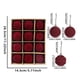 thumbnail image 3 of Bolas Decorativas Flocadas Bolas navideñas nevadas, juego de 12 adornos rojos para árbol y decoración de fiestas, 6 cm Rkxzt, 3 of 9