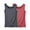 Red1, variant on Timegard 2pc Tank Top for Women Plus Size Pajamas Round Neck Sleeveless Soft Solid Color Casual Tee Camis