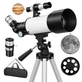 Microscope Optique Monoculaire – Grossissement 64X-2400X, Support Téléphone, Lampe LED, Accessoires Inclus – Cadeau Scientifique Enfant