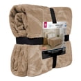 thumbnail image 3 of Cobertor Ligero con Grabado Mainstays Matrimonial Camel, 3 of 4