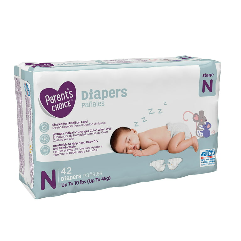 Pañal Parent Choice Baby Diaper Size 0 Nb - 42 Unidades