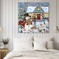 thumbnail image 2 of Wall Art Prints, Christmas Framed Canvas Prints for Bedroom Living Room Bathroom Office, Farmhouse Snowman Xmas Tree Snowflake Gallery Wrap Wall Art Poster for Gifts Home Decor 24"x24", 2 of 9