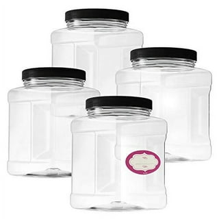 6 Pcs Hexagon Plastic Candy Jar with 6 Candy Scoops 73 oz Plastic Cookie  Jars with Airtight Lids Clear Candy Containers for Laundry Detergent  Kitchen