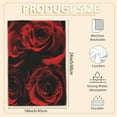 thumbnail image 2 of Red Rose Flowers Hand Towels Set of 2 Soft Guest Bath Towel Absorbent Drying Cloth Hand Towel Bathroom Decorations Thin Kitchen Tea Dish Towels, 2 of 6