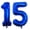 Navy Blue 15, variant on NCQ 40 Inch Navy Blue 13 Number Balloons Giant 13 or 31 Balloons Navy Blue Birthday 13 Balloons 13th Birthday Anniversary Events Party Decorations Supplies