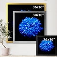thumbnail image 4 of Designart 'Dew Drops on Blue Aster ' Traditional Framed Art Print, 4 of 4