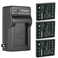 thumbnail image 1 of Kastar 3-Pack Battery and AC Wall Charger Replacement for Panasonic CGA-S004, CGA-S004A, CGA-S004A/1B, S004E/1B, DMW-BCB7 Battery, DE-992, 992a Charger, Panasonic Lumix DMC-FX2, Lumix DMC-FX7 Camera, 1 of 5
