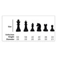 thumbnail image 2 of 32Pcs/Set Black & White Plastic Medieval Chess Pieces Game Chessmen 65/75/95Mm Without Checkerboard, 2 of 8