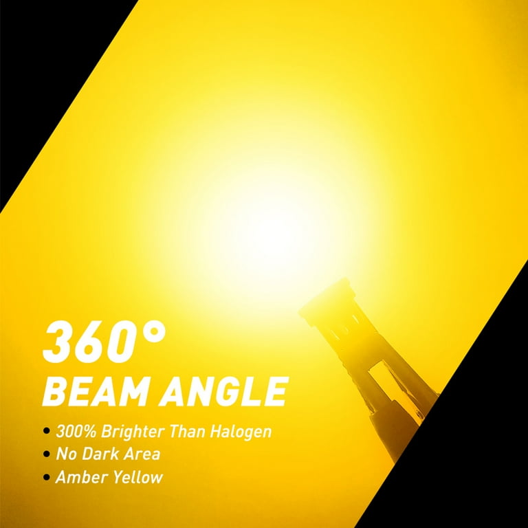 AUXITO Amber T10 Yellow 168 194 921 Side License Marker Light