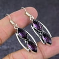 thumbnail image 2 of Amethyst Handmade 925 Sterling Silver Gift Jewelry Earring 2.05", 2 of 2