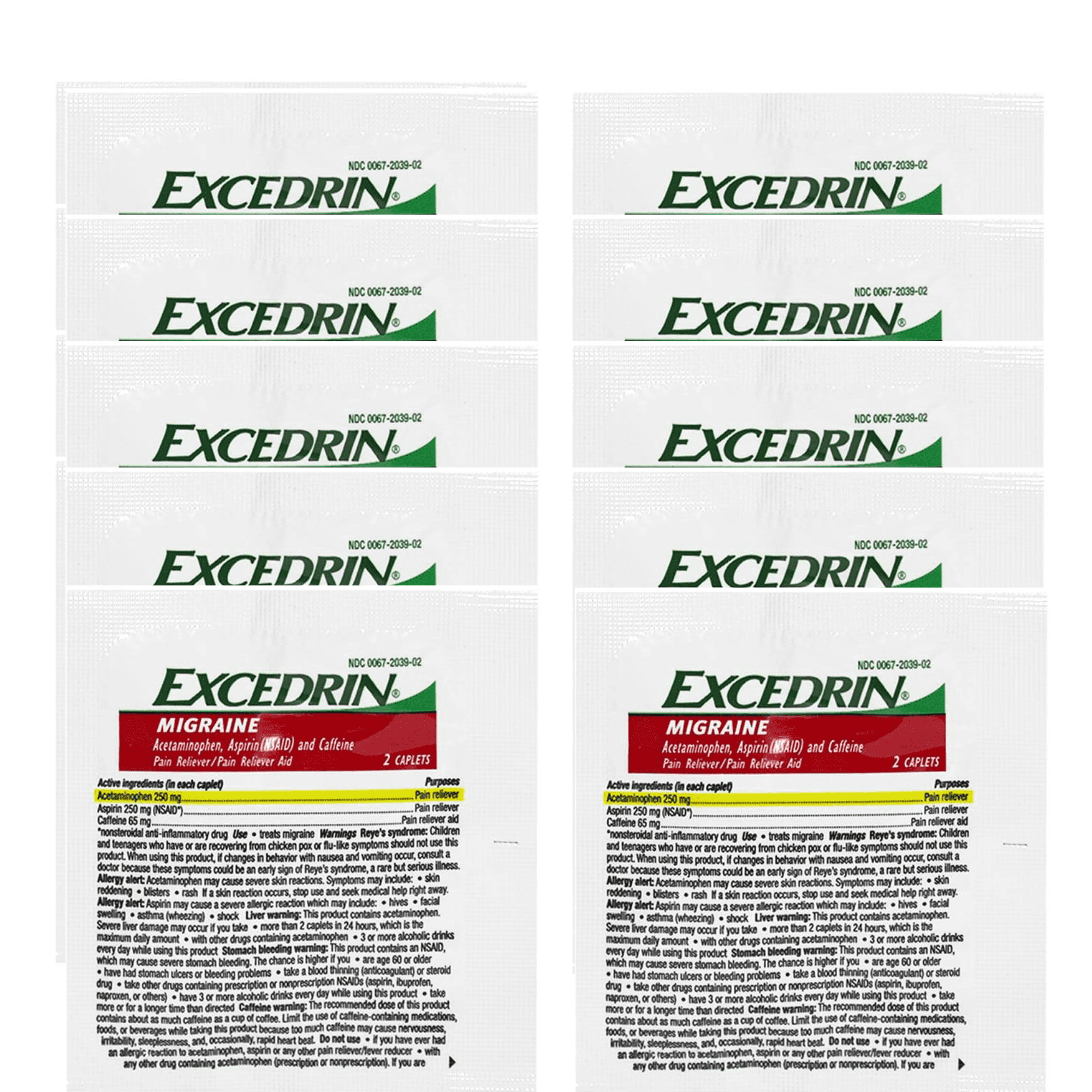 Excedrin Migraine Relief Caplets to Alleviate Migraine Symptoms