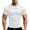 White, variant on Gunia Mens Workout Gym Shirts Quick Dry Breathable Graphic Sleeves Tee Quick Dry Wicking Short Sleeve Topfitness Training Tees For Running Athletic Sport Mens T-Shirts White M