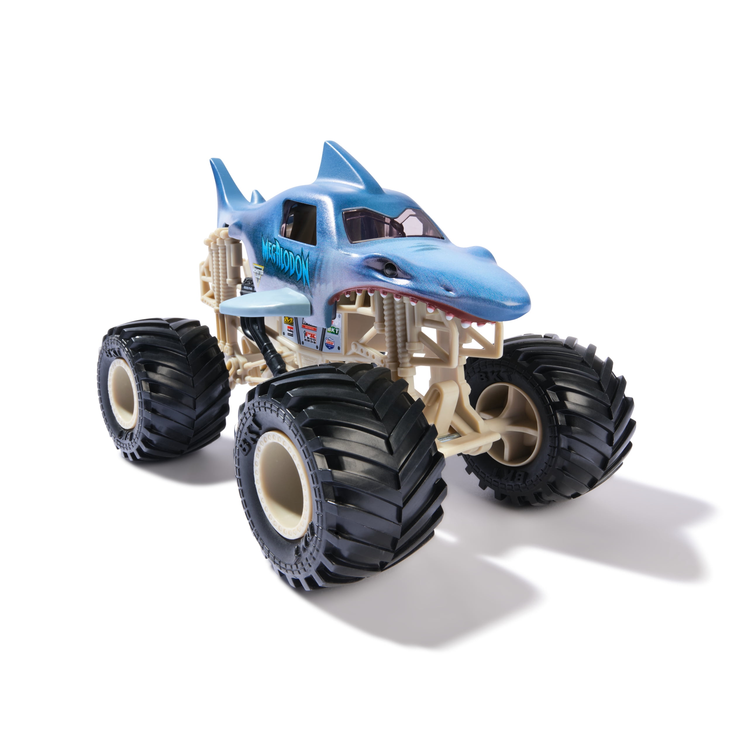 Monster Jam, Official Megalodon Monster Truck, Collector Die-Cast Vehicle, 1:24 Scale, Kids Toys for Boys and Girls Ages 3 and up