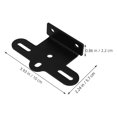 thumbnail image 2 of CRILSTYLEO 2Pcs Rear Bike Reflector Aluminum Alloy Black Bicycle Accessories Minimalist Design, 2 of 8