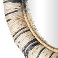 thumbnail image 4 of DecMode Coastal Round Dried Rope Design Wood Wall Mirror, 35"W x 35"H with Gray/Cream Textured Finish, 4 of 13