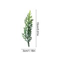 thumbnail image 3 of Winter Home Decor Accents, Artificial Leaf Branch Vase Filler, Winter Green Stem Home Decor for Table Mantel, Spooky House, Xmas Display, Clear 30*20cm, 3 of 7