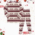 thumbnail image 2 of sdbrld Toddler Kids Fall Pajamas for Boys Girls Christmas Pajama Cute Xmas Graphics Shirt Long Sleeve and PJs Pants Two Piece Sleepwear Outfit Sets Wine Sizes 4-5 Years, 2 of 9