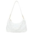 thumbnail image 1 of Cadena de hombro Bolsos para las axilas Bolsos de nylon Moda de invierno Acolchado para fiesta Blanco, 1 of 9