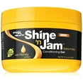 thumbnail image 1 of Ampro Shine-N-Jam Maximum Hold - Infused With Honey Extract To Strengthen Hair - Great For Taming Fringe, Ponytails, Soft Weaves, And Braids - Keeps Tresses Firm With Non-Greasy Shine - 8 Oz, 1 of 2