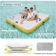 thumbnail image 4 of Inflatable Dock Floating Platform for Lakes 6 Inch Thick, Inflatable Island Water Floating Mats for Boating, River, Pool, Ocean, Inflatable Raft with Electric Air Pump, 4 of 5