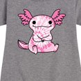 thumbnail image 3 of Instant Message - Tie Dye Axolotl - Toddler & Youth Girls Fleece Dress, 3 of 6