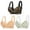 Apricot+Black+White, variant on Valcatch Plus Size Women's Front Button Bra - Wide Shoulder Straps, Wireless & Lace Design for Big Busted