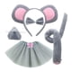 thumbnail image 4 of Disfraz de ratón para niños y niñas, diadema con orejas de ratón para fiestas, actuaciones y cumpleaños. Estilo C, 4 of 9