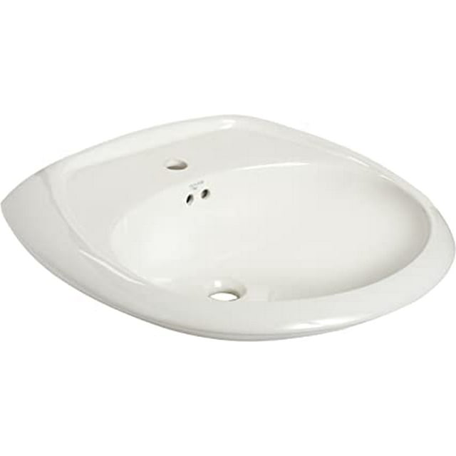 Mansfield Plomberie 348-1 Lavabo de Salle de Bain, Blanc