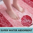 thumbnail image 4 of Sortora Microfiber Toilet Rugs U-Shaped, Shaggy Soft and Absorbent Bathroom Rugs, Non-Slip, Thick Plush Bathroom Mat, Machine Washable Dry Contour Bath Mats for Toilet Base, 24" x 20", Burgundy, 4 of 8