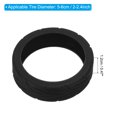 thumbnail image 2 of Uxcell Luggage Wheels Covers Luggage Wheel Protector Cover Silicone Suitcase Wheel Cover for Suitcase Wheels Caster Black, 2 of 7