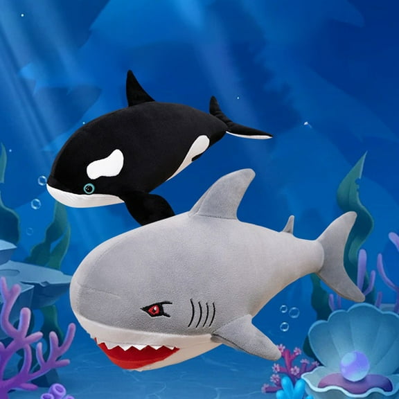 Msgweeeg Cute Plushies Cute Stuffed Animals Shining Sandfish Whales Doll Aquarium Toy Souvenir Children's Toy Doll Children's Soothing Sleep Doll Boys and Girls Holiday Gift Boy Gifts