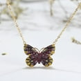 thumbnail image 4 of Butterfly Chain Pendant Necklace for Women Red Cubic Zirconia Ginger Lyne Collection, 4 of 4