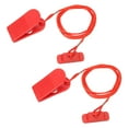 thumbnail image 3 of Vobor 2 Pcs Tapis Roulant Clé de Sécurité Universelle Machine de Course Magnétique Rectangle Rouge, 3 of 9