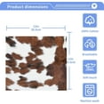 thumbnail image 4 of White Brown Print Cow Washcloth 12x12in Set, 6 Pack Absorbent Cotton Towel Square Kitchen Dishes Towels, Soft Cleaning Face Hand Towel Fast Drying Wash cloth, 4 of 7