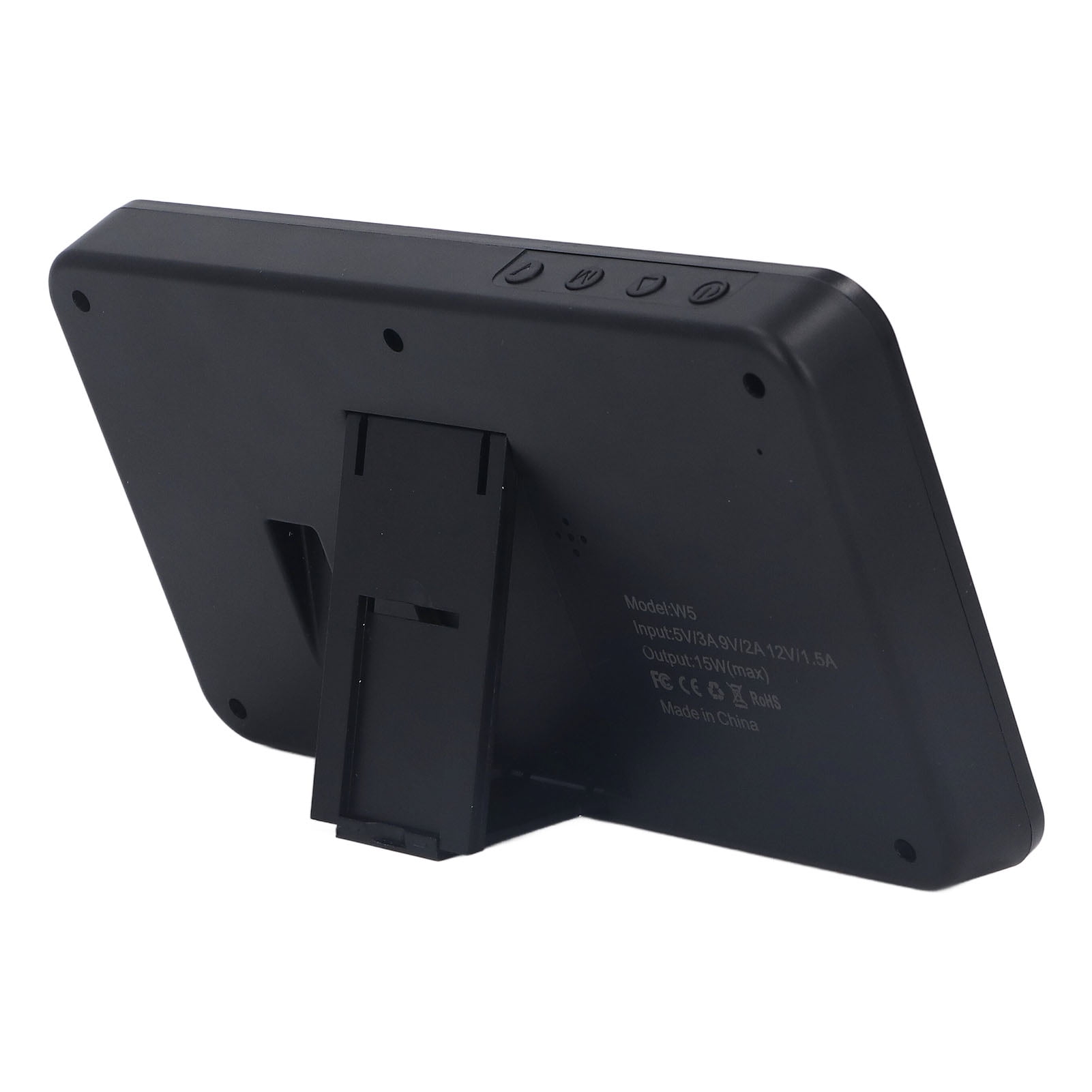 3 In 1 Wireless Charging Alarm Clock, Fast 15W Bedside Digital Alarm