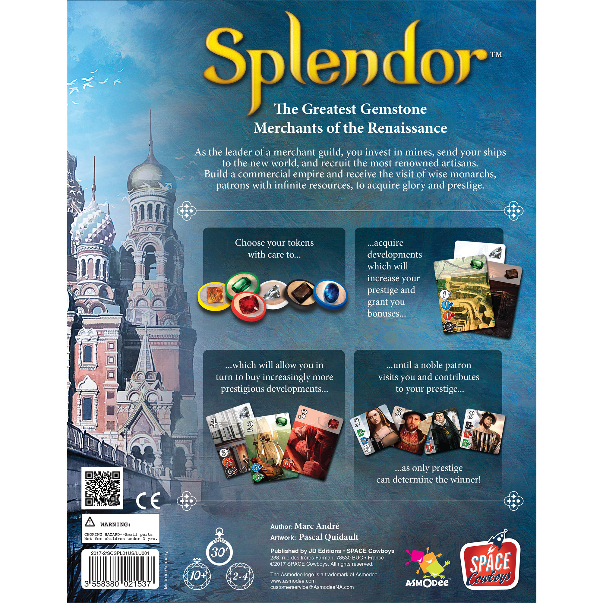 Splendor Strategy Board Game for Ages 10 and up, from Asmodee - image 3 of 8