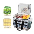 thumbnail image 2 of FORMRS Insulated Cooler Bag 24 Cans Capacity Soft Leakproof Lunch Box with Side Pockets, Winter Village, 2 of 7