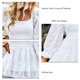thumbnail image 4 of Blusa De Verano Para Niña, Dobladillo Con Volantes, Camisa De Mujer, Cuello Cuadrado Para El Hogar ANGGREK  Otros, 4 of 5