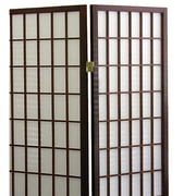 Ore International 3-Panel Room Divider - Cherry