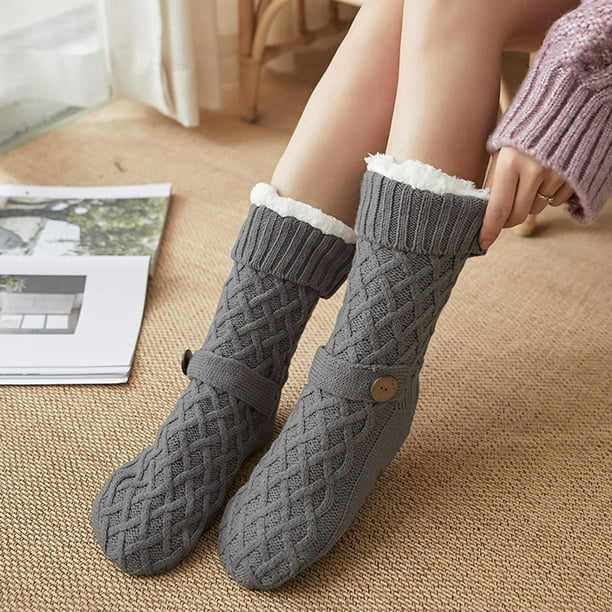TIMIFIS Chaussettes Douces pour Femmes Chaudes d'Hiver Chaussons