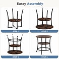 thumbnail image 6 of CONCETTA 2-Tier Small Round Side Table, Bedside Nightstand with Sturdy 70lbs Top Capacity, End Table for Living Room, Bed Room & Small Spaces, Rustic, 6 of 10