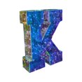 thumbnail image 1 of Letras luminosas LED Kabnic con forma de marquesina: Letra K con purpurina y batería, ideal para cumpleaños, bodas, fiestas, regalos para niñas, decoración del hogar y el bar, y decoración navideña., 1 of 8