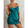thumbnail image 6 of Biezeib Women Nightdress, Sleeveless V-neck Backless Tie-up Slip Dress Sleepwear Loungewear, 6 of 6