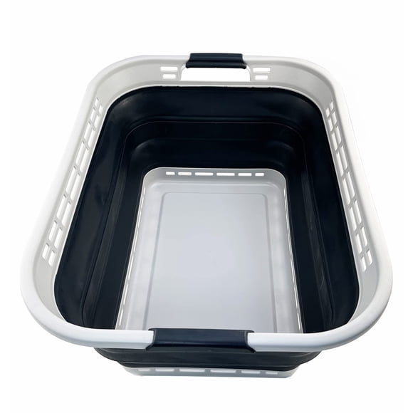 Cesto para ropa sucia SAMMART plegable 42 L (11 galones) gris