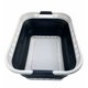 thumbnail image 1 of Cesto para ropa sucia SAMMART plegable 42 L (11 galones) gris, 1 of 6